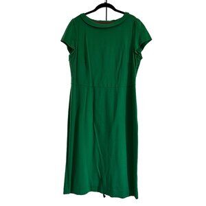 Boden Audrey Ponte Dress in green - lined, 14 Long